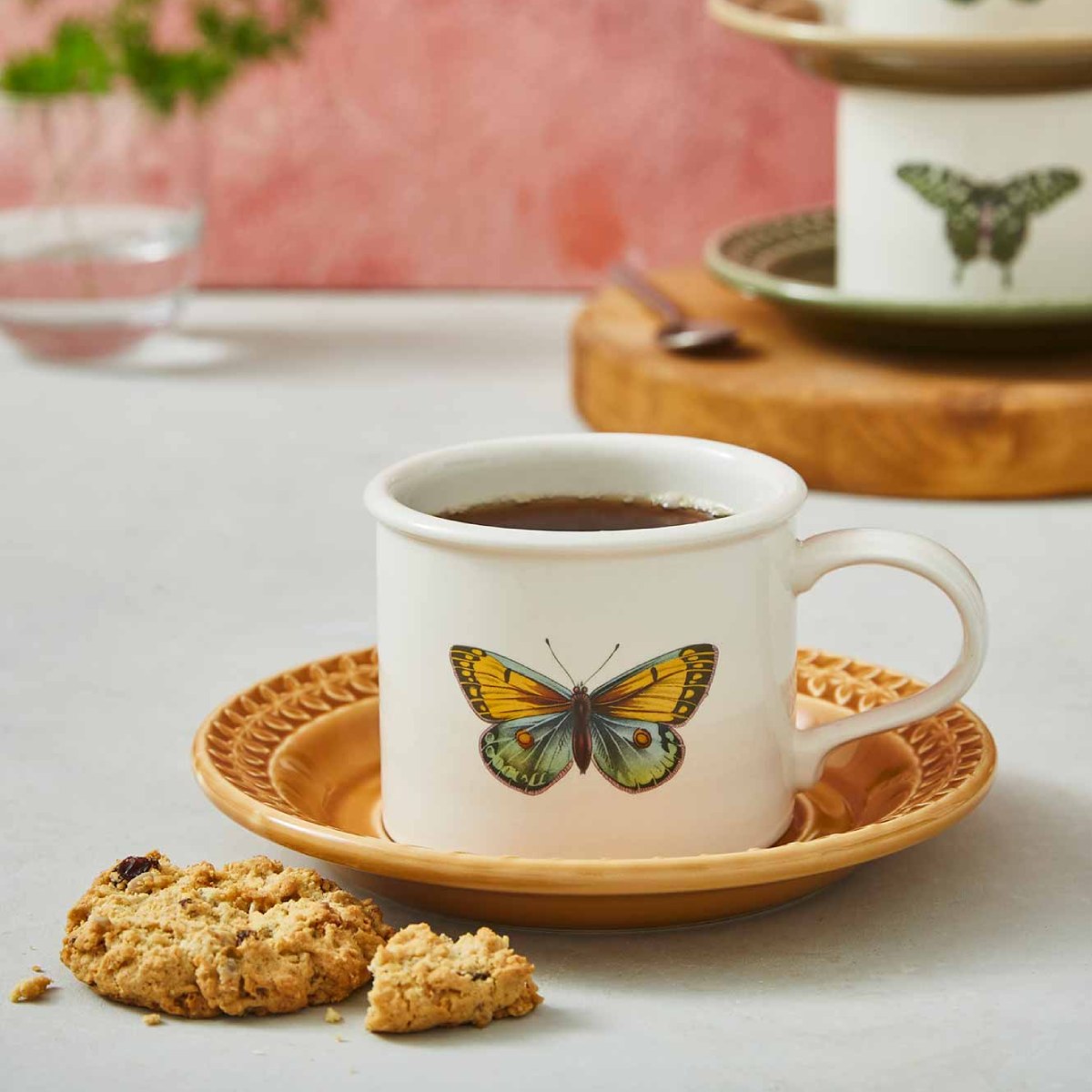 Botanic Garden Papilio Cup & Saucer, Amber image number null